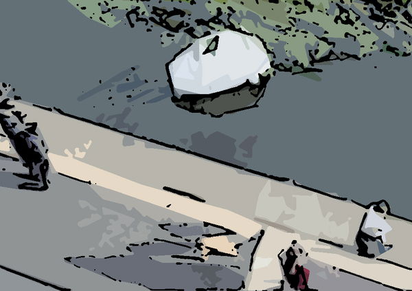 Old Lady, la Fiat 500 di marmo che brilla nel fiume Po