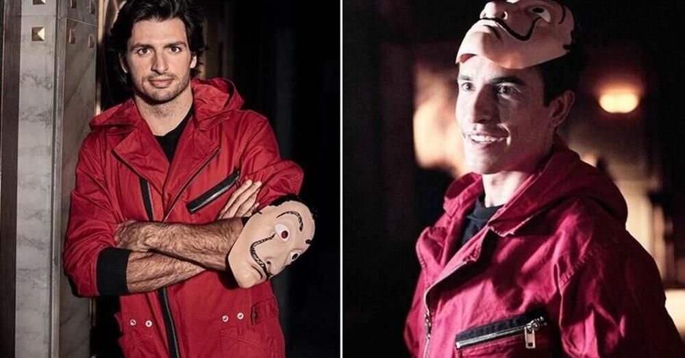 Da piloti ad attori: Marquez e Sainz cambiano tuta e recitano nella loro serie preferita