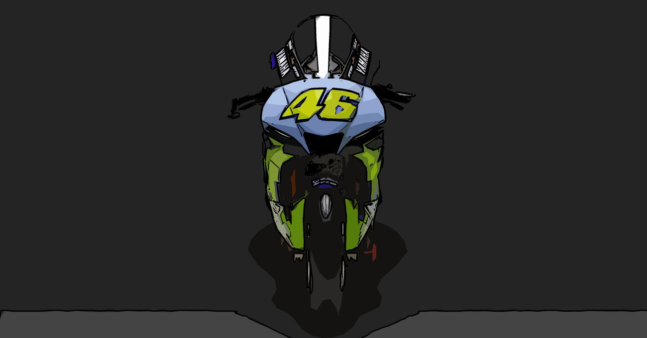 Una Yamaha R1 GYTR per Valentino Rossi: disegnata da Aldo Drudi e mischiata con la SBK