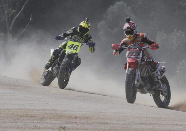 Quando Marc Marquez and&ograve; al Ranch di Rossi, fece il record della pista e venne battuto da Mattia Pasini