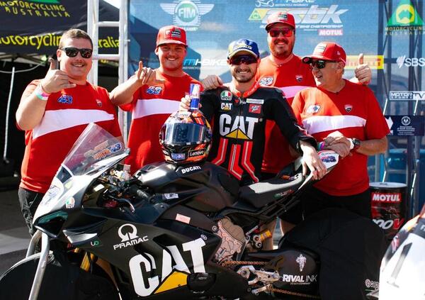 Un botto e un podio per Jack Miller nell&rsquo;Australian Superbike con la Panigale V4R