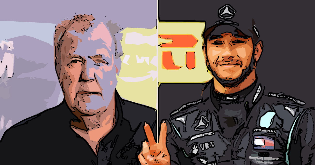 Jeremy Clarkson furioso con Hamilton per lo sponsor Kingspan (indagato nella strage di Grenfell Tower)
