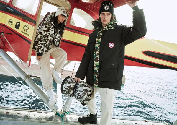 Canada Goose e il nuovo modo di ridefinire la tradizione nella nuova collezione con CONCEPTS E BAPE&reg;