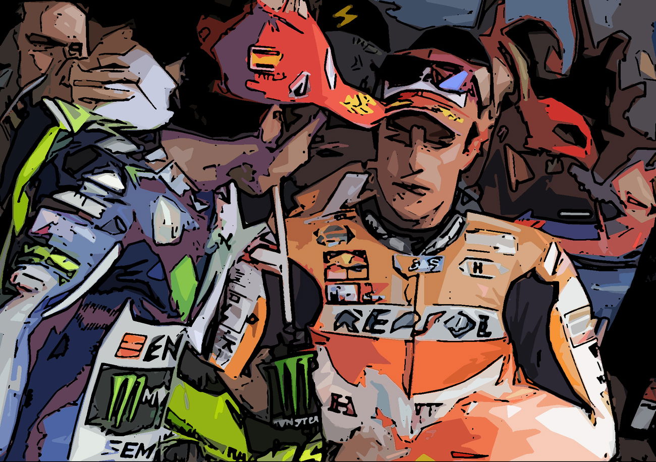 Valentino Rossi imbattuto, seguono Jorge Lorenzo e Dani Pedrosa. Marquez solo quarto nella classifica del maiorchino