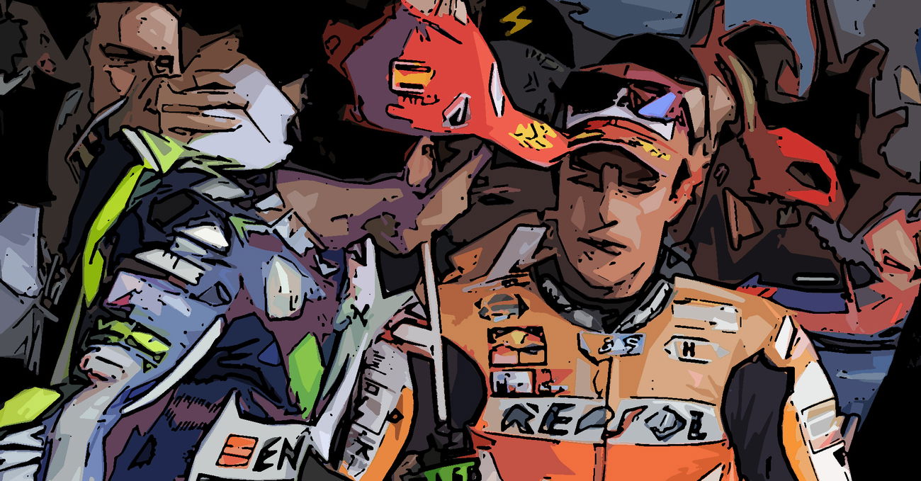Valentino Rossi imbattuto, seguono Jorge Lorenzo e Dani Pedrosa. Marquez solo quarto nella classifica del maiorchino