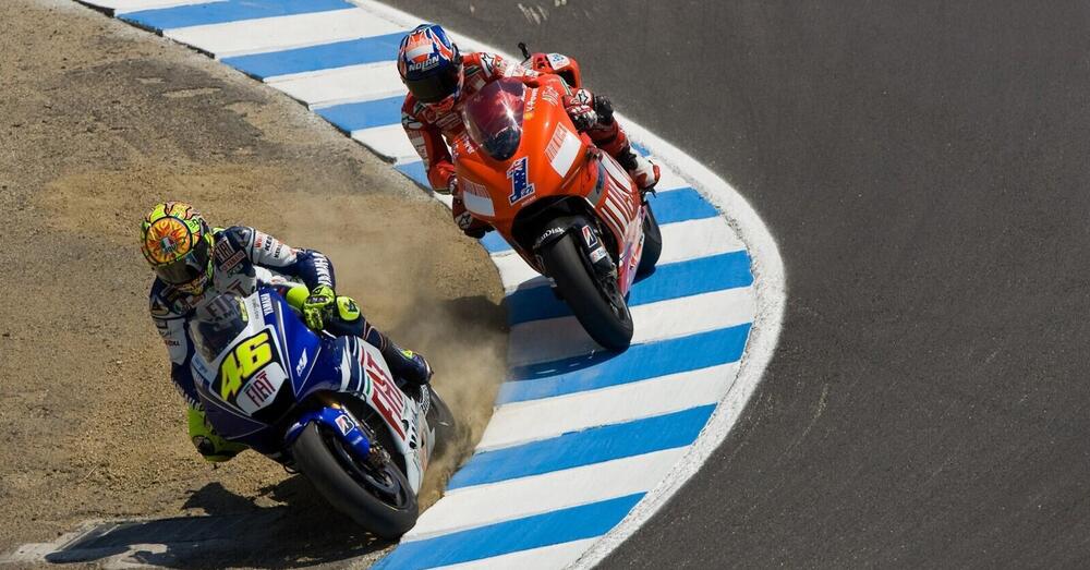 Casey Stoner ripensa a Laguna Seca: &quot;Il piano di Valentino era non farmi concludere la gara. Dopo quell&#039;episodio non eravamo pi&ugrave; rivali ma...&quot;