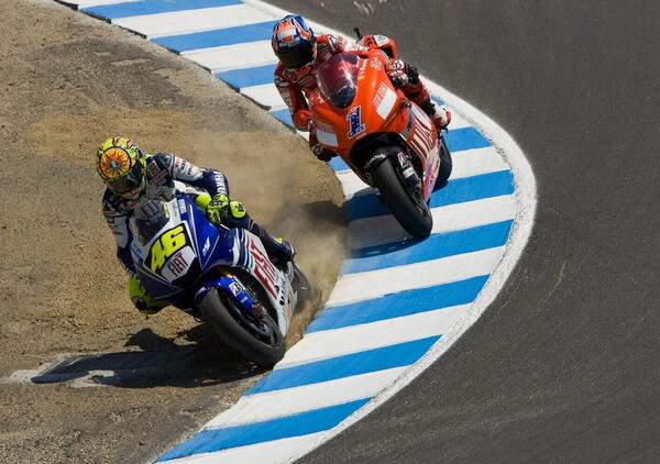 Casey Stoner ripensa a Laguna Seca: &quot;Il piano di Valentino era non farmi concludere la gara. Dopo quell&#039;episodio non eravamo pi&ugrave; rivali ma...&quot;