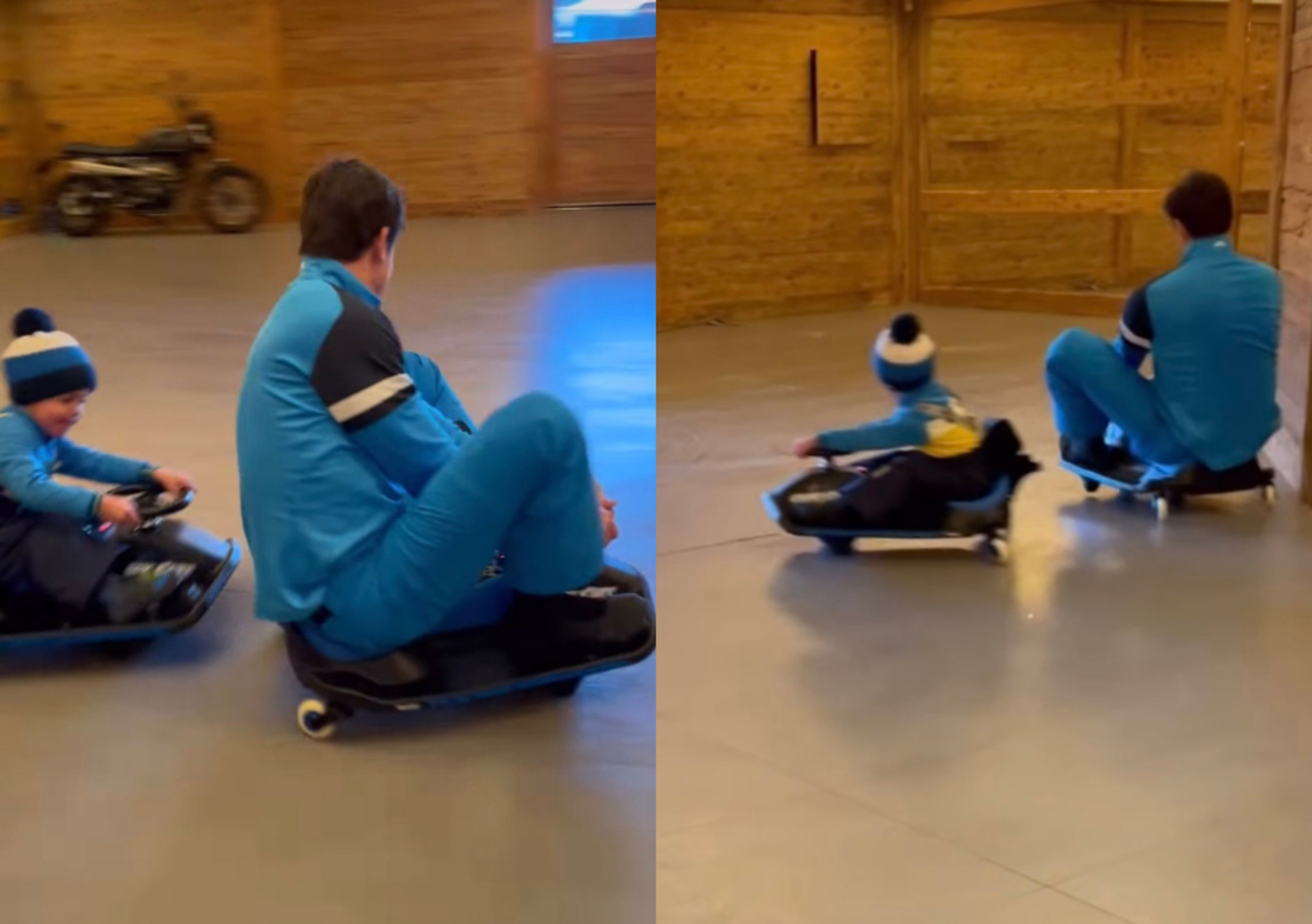 [VIDEO] Il figlio di Toto Wolff gi&agrave; al volante contro pap&agrave;: la Mercedes ha trovato il nuovo Hamilton?