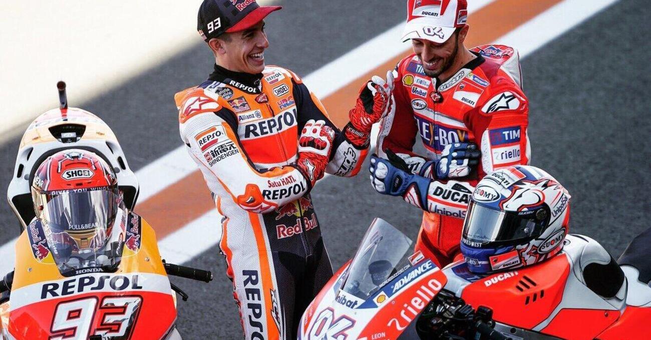 Marc Marquez e Andrea Dovizioso, il mistero dei caschi Shoei &egrave; (quasi) risolto
