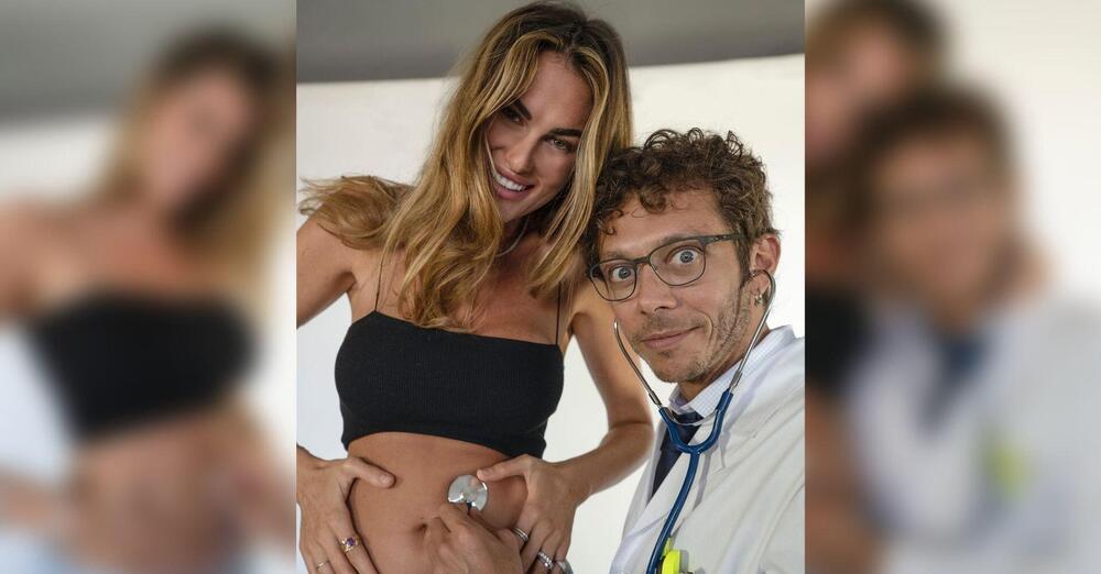 T&rsquo;immagini che ironia se la figlia di Valentino Rossi nasce lo stesso giorno di Marc Marquez?