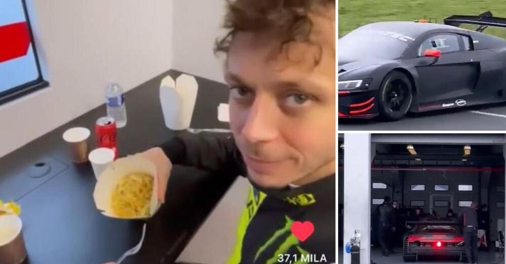 Guess Who&#039;s Back? Valentino Rossi in pista a Magny Cours per il primo test con Audi [VIDEO]