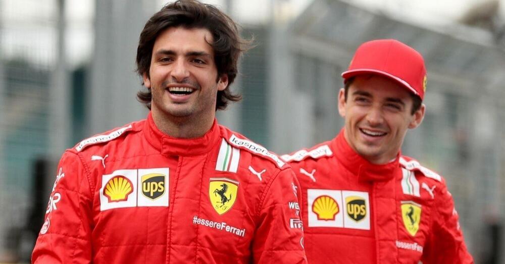 Amore a prima vista per Sainz e Leclerc: ecco il video reazione dei due ferraristi alla vista della F1-75 