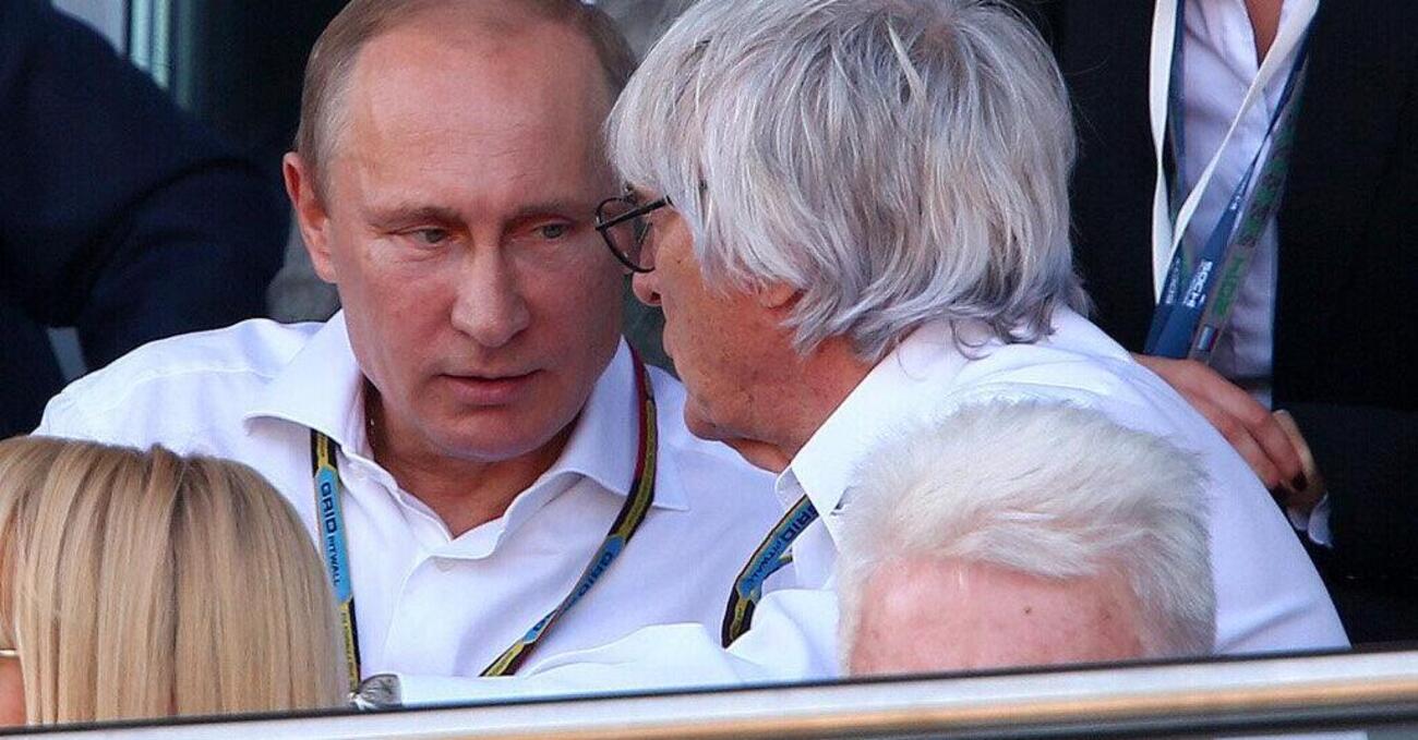 Bernie Ecclestone: &quot;Putin una persona onorevole, mi metterei davanti a una mitragliatrice per lui&quot;