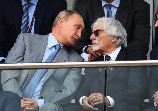 Ecclestone torna alla carica: &quot;Tutto il mondo considera Putin un criminale, non credo gli importi della Formula 1&quot;