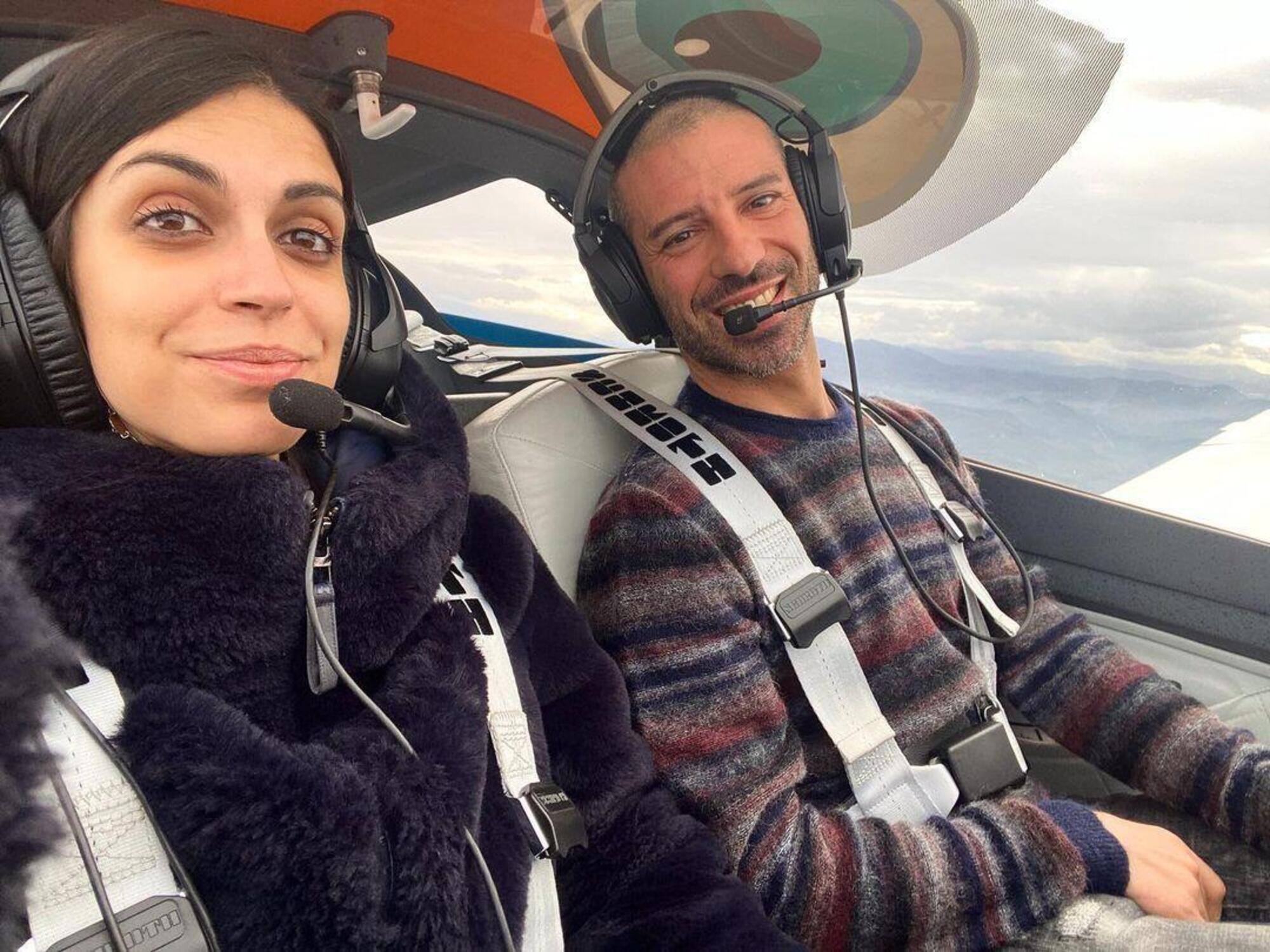 Marco Melandri e Andrea in Aereo