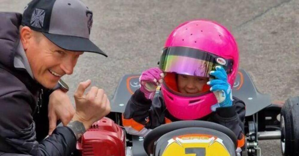 Tale padre, tale figli...a: a 5 anni la piccola Rianna Raikkonen &egrave; gi&agrave; sui kart