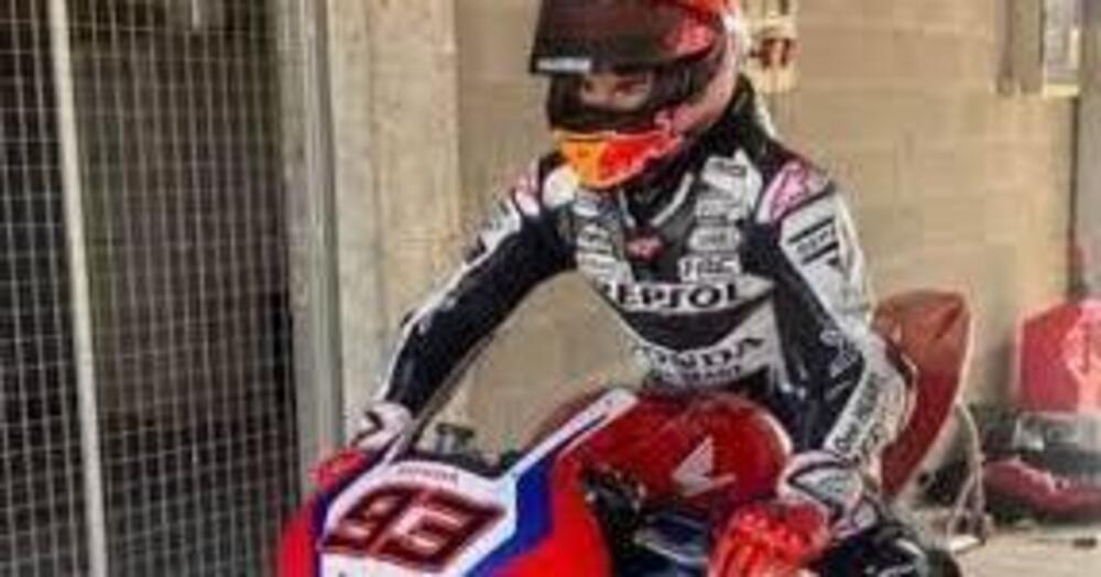 Marc Marquez con la Honda CBR ha mandato tutti fuori di testa