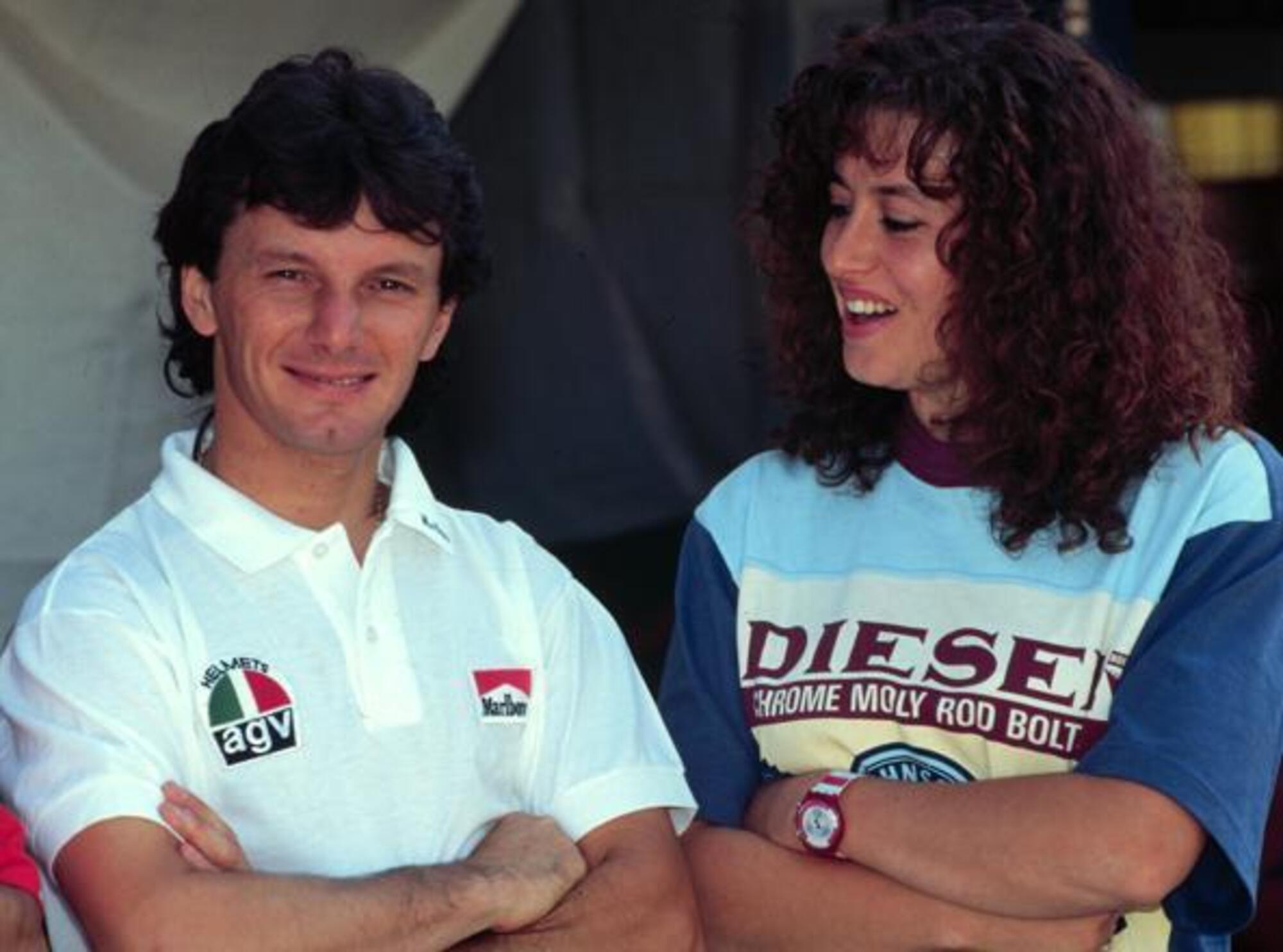 Fausto Gresini Nadia Padovani giovani