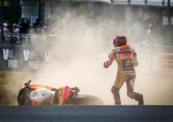 Al Mugello &egrave; crisi Marc Marquez e l&rsquo;unica certezza &egrave; che vederlo cos&igrave; fa male a tutti