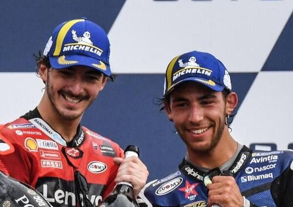 Pecco Bagnaia e Enea Bastianini quasi amici... O almeno ci stanno provando