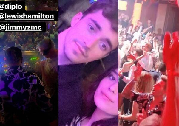 Come dimenticare il disastro di Monaco? Leclerc paparazzato in discoteca con Hamilton e Quartararo