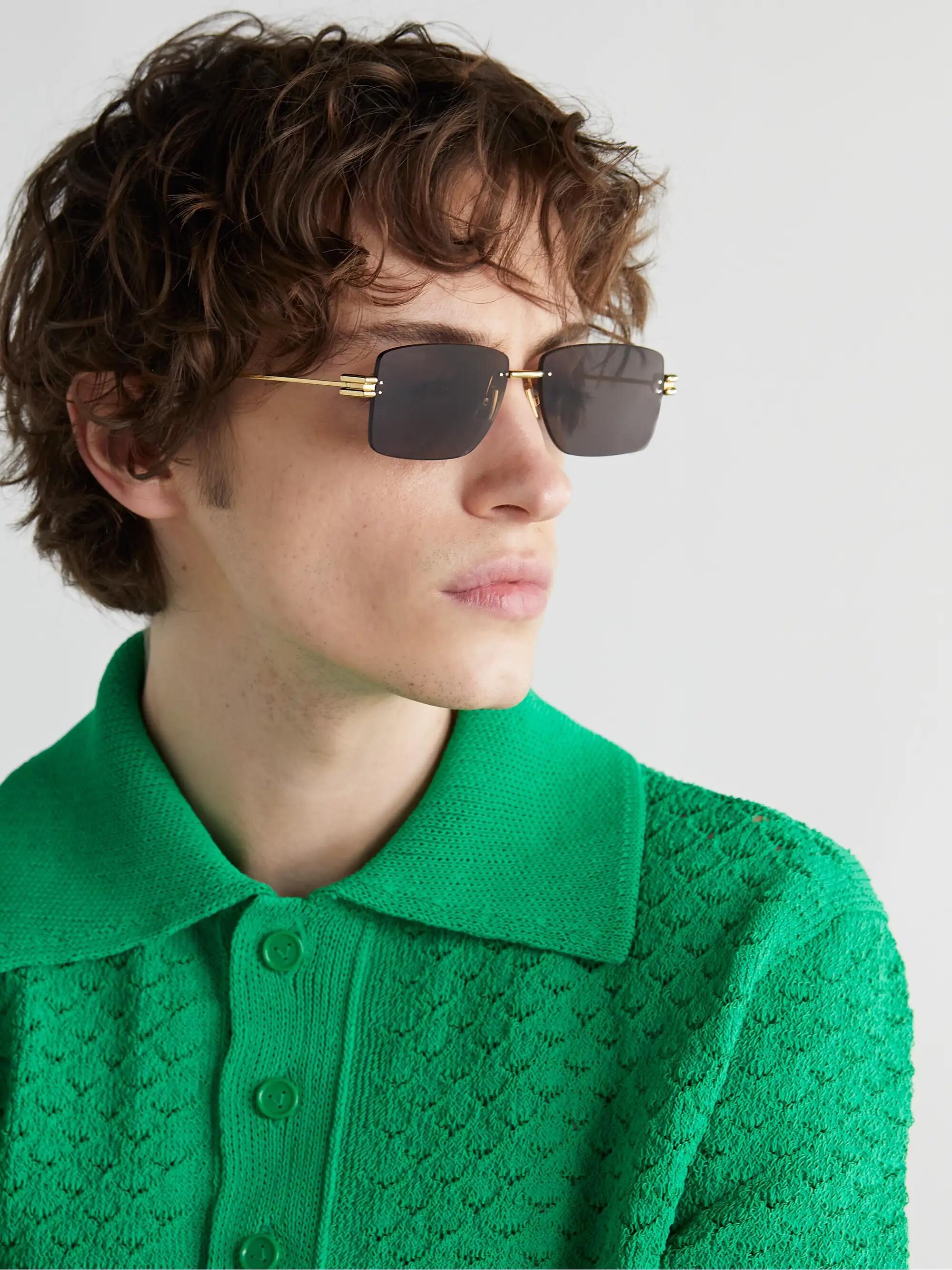 Bottega Veneta Rectangular Sunglasses