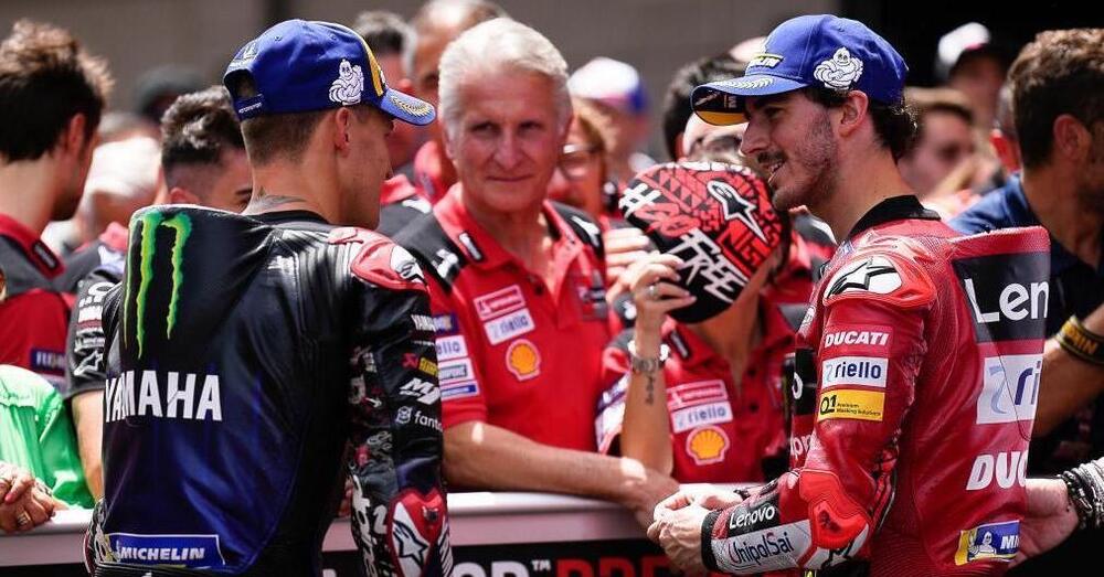 Bagnaia vuole una Ducati pi&ugrave; simile alla Yamaha, Quartararo l&rsquo;esatto contrario. Chi ha ragione? La MotoGP di Ezpeleta