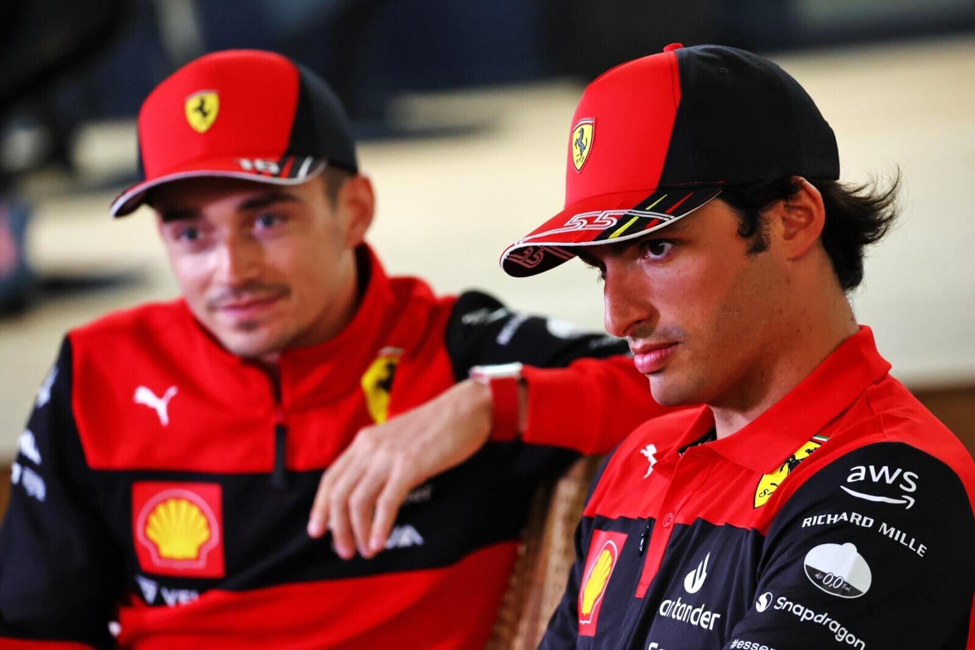 Charles Leclerc e Carlos Sainz