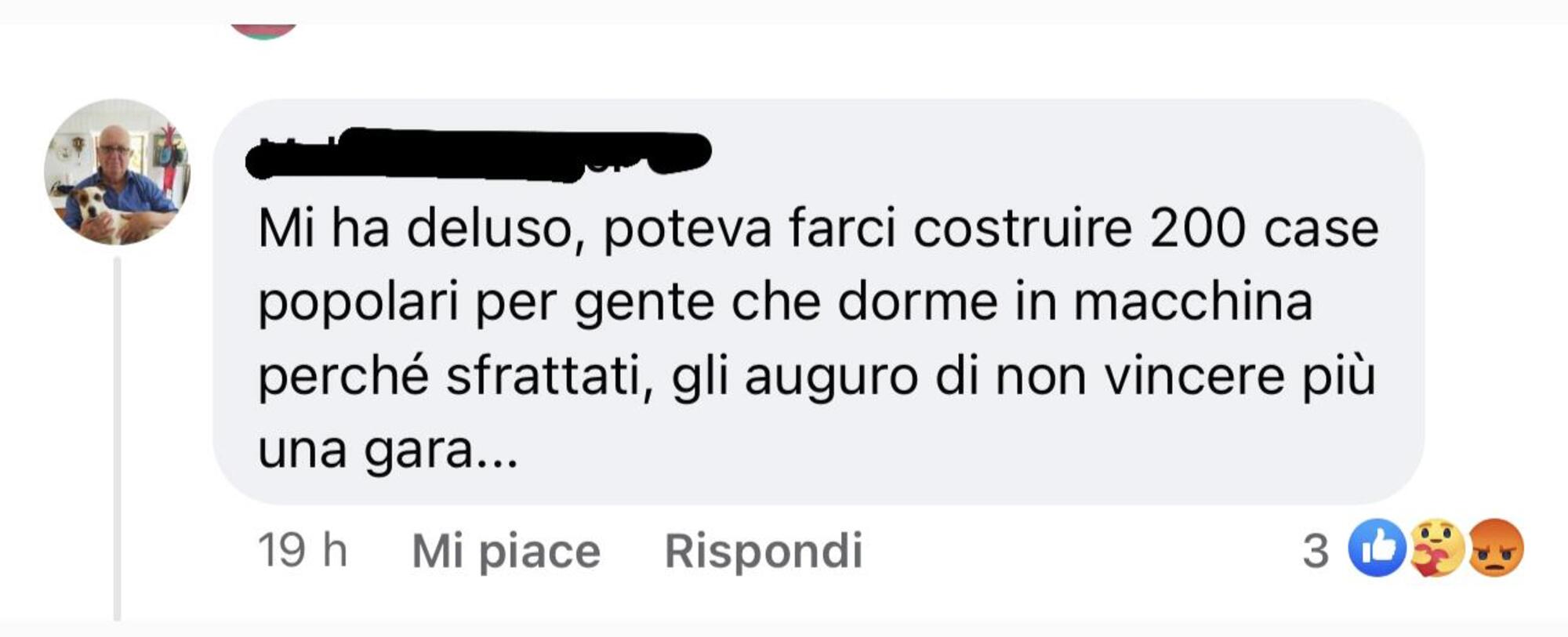 Alcuni commenti sui social