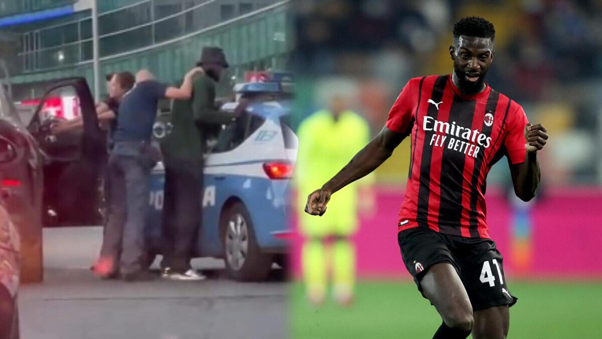 Bayakoko del Milan fermato dalla polizia