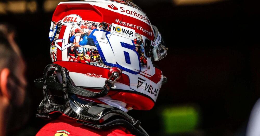 Il casco di Charles Leclerc, la pole position e una lezione per noi: &quot;Sei tutti quelli che ti hanno portato qui&quot;