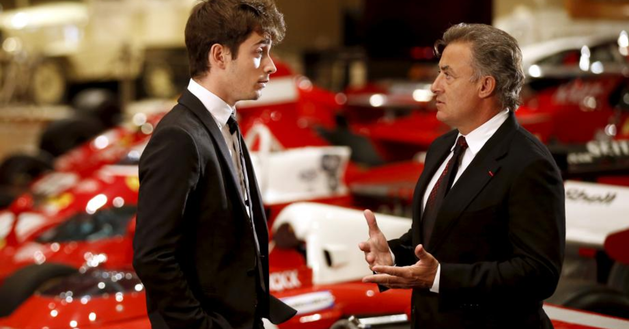 Charles Leclerc e Jean Alesi