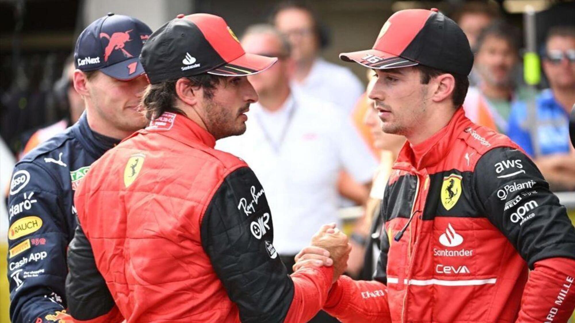 Carlos Sainz e Charles Leclerc