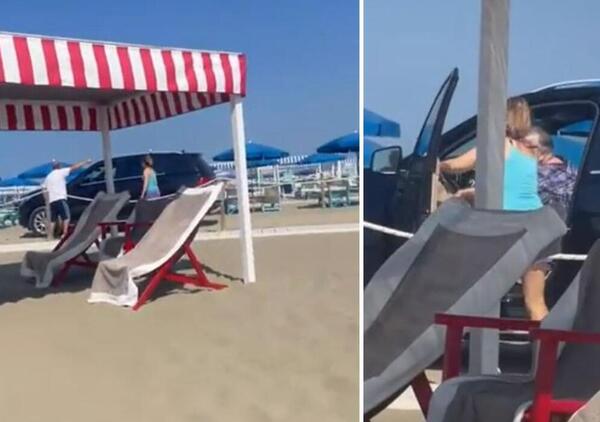 &quot;No raga, un&#039;altra macchina in spiaggia&hellip;&quot;. Ancora un suv perde il controllo e finisce tra i villeggianti