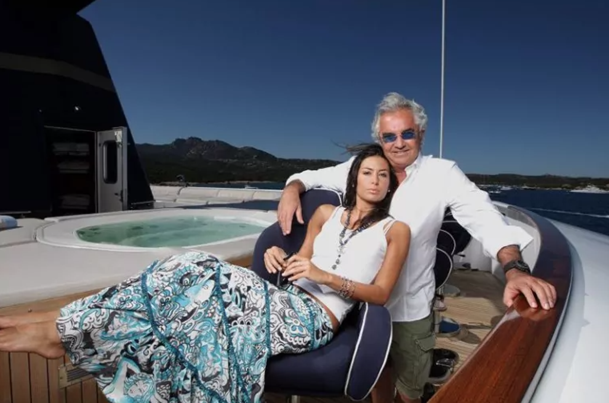 Flavio Briatore ed Elisabetta Gregoraci sul Force Blu