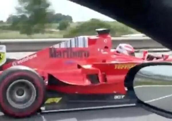 [VIDEO] In autostrada con una Ferrari da Formula 1 (e non &egrave; la prima volta): l&rsquo;incredibile video