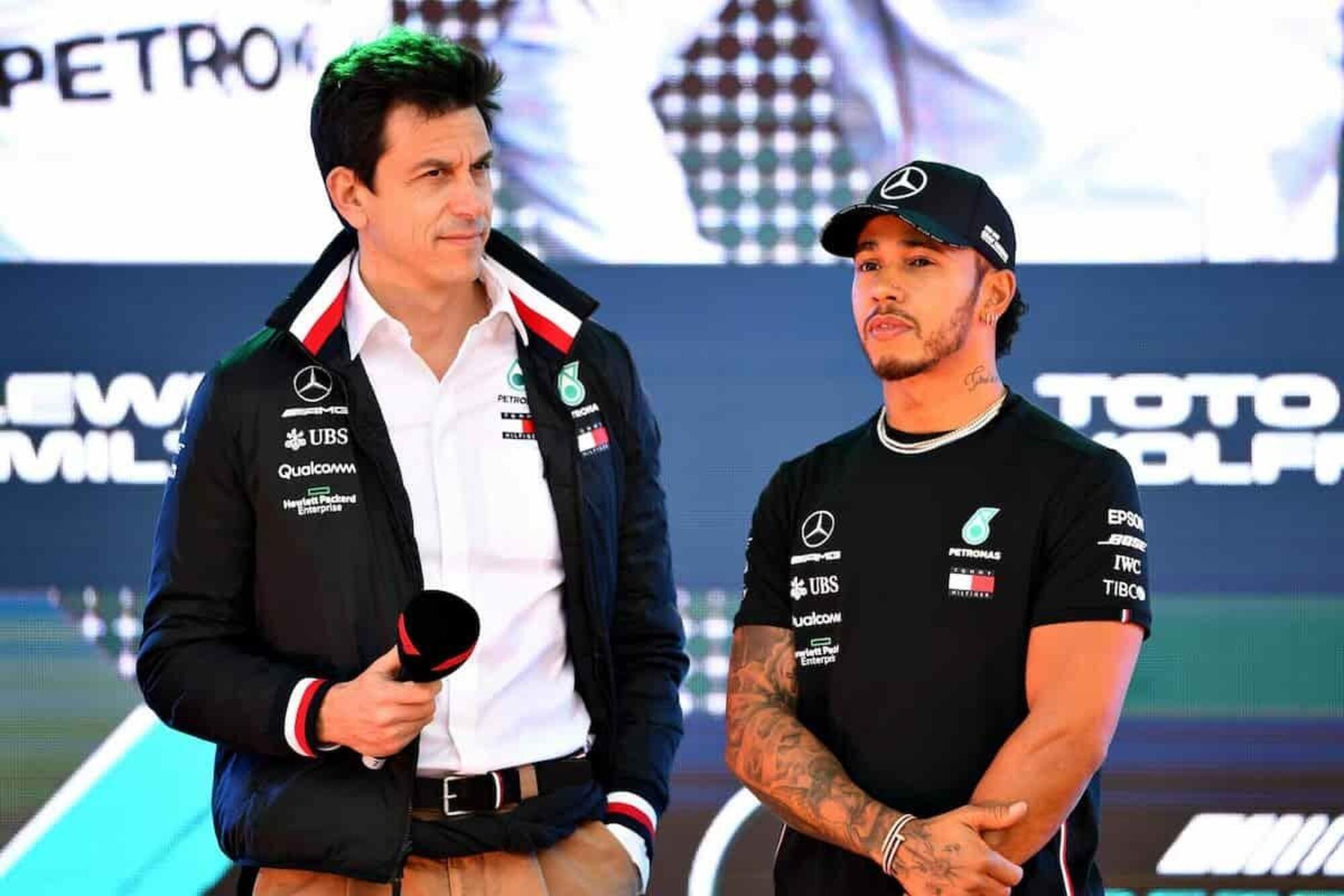 Toto Wolff e Lewis Hamilton