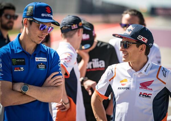 Marc Marquez dalla sella della CBR: benvenuto Joan Mir! Ma il box &eacute; stregato...