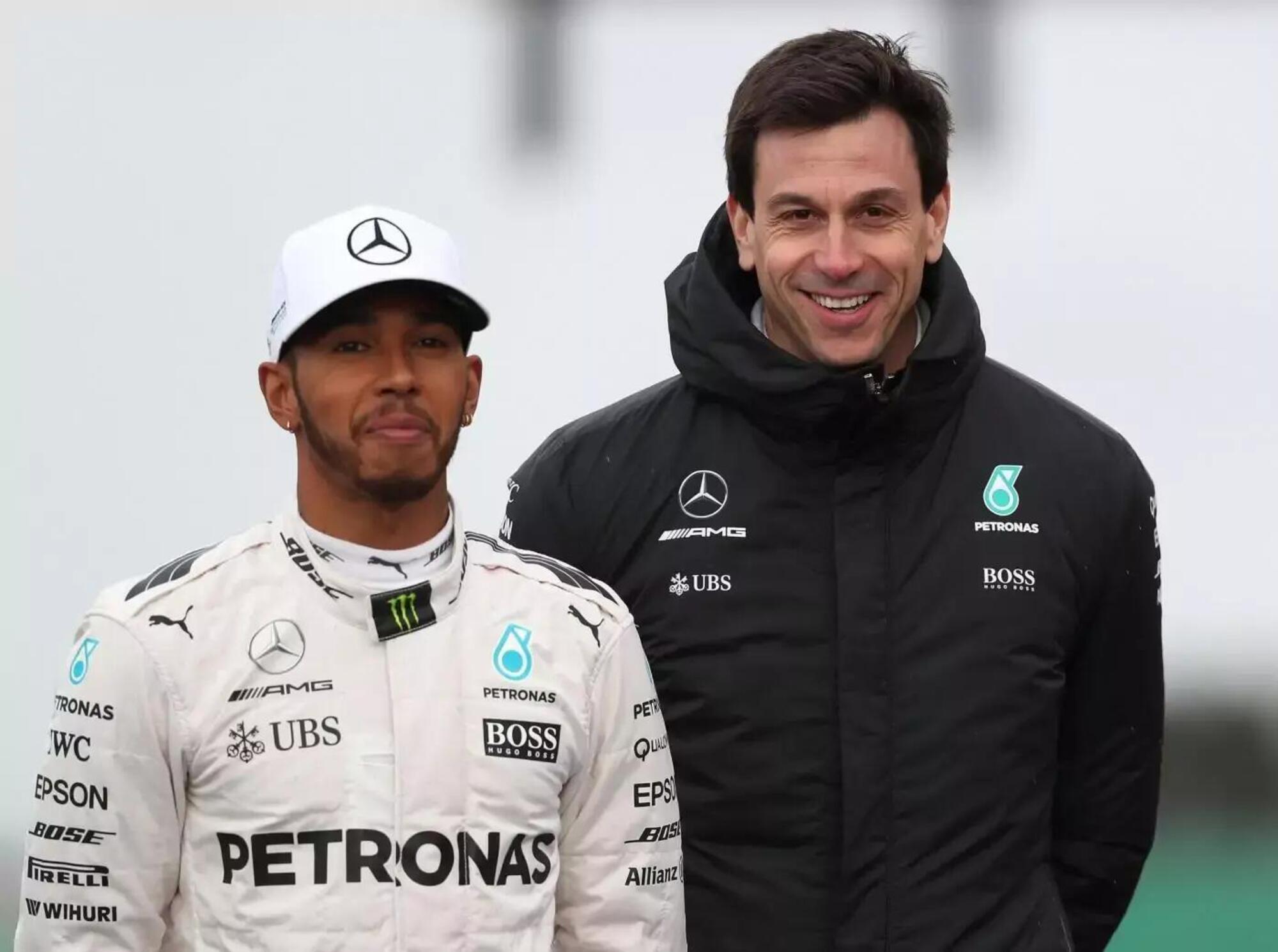 Toto Wolff e Lewis Hamilton
