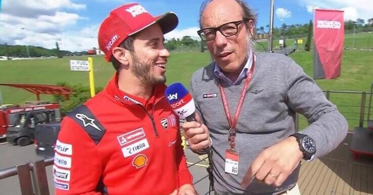 Con Valentino Rossi e con Andrea Dovizioso: il #graziedovi di Guido Meda &egrave; da lacrimuccia...