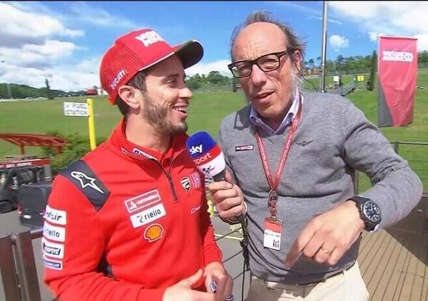 Con Valentino Rossi e con Andrea Dovizioso: il #graziedovi di Guido Meda &egrave; da lacrimuccia...