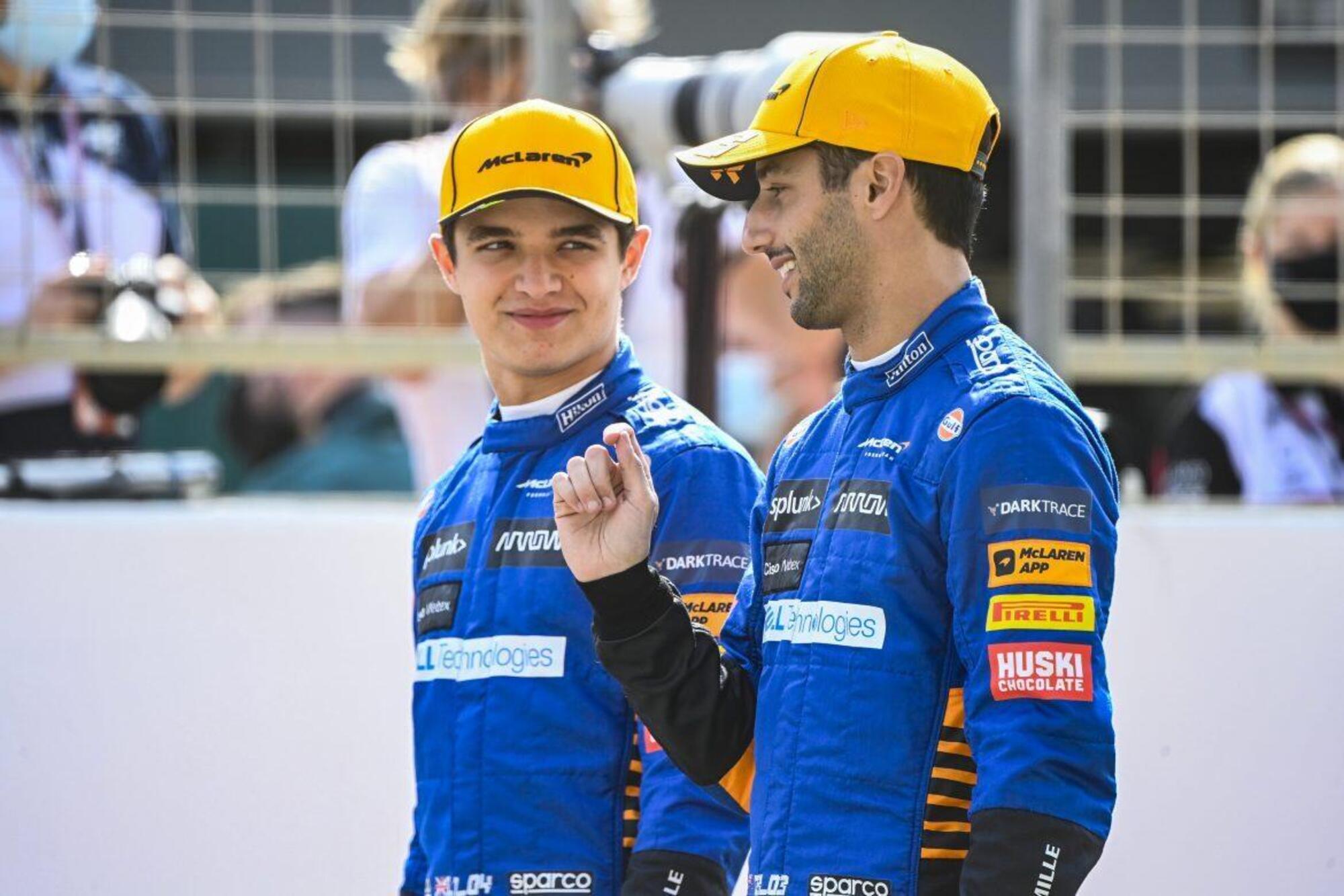 Daniel Ricciardo e Lando Norris