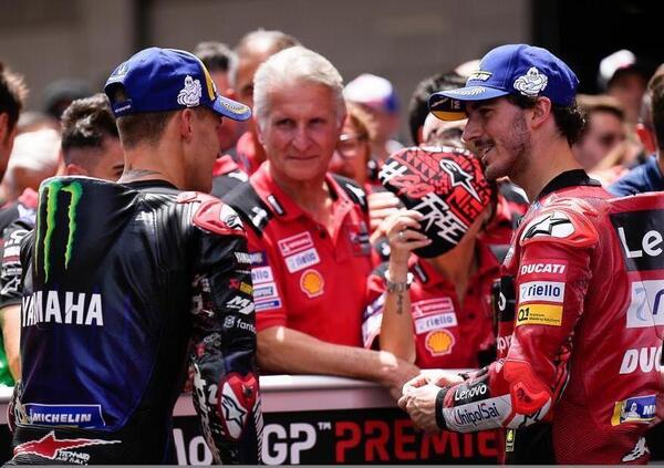 Tre Ducati in prima fila. Fabio Quartararo mastica amaro: &ldquo;Troppe, non &egrave; normale&rdquo;