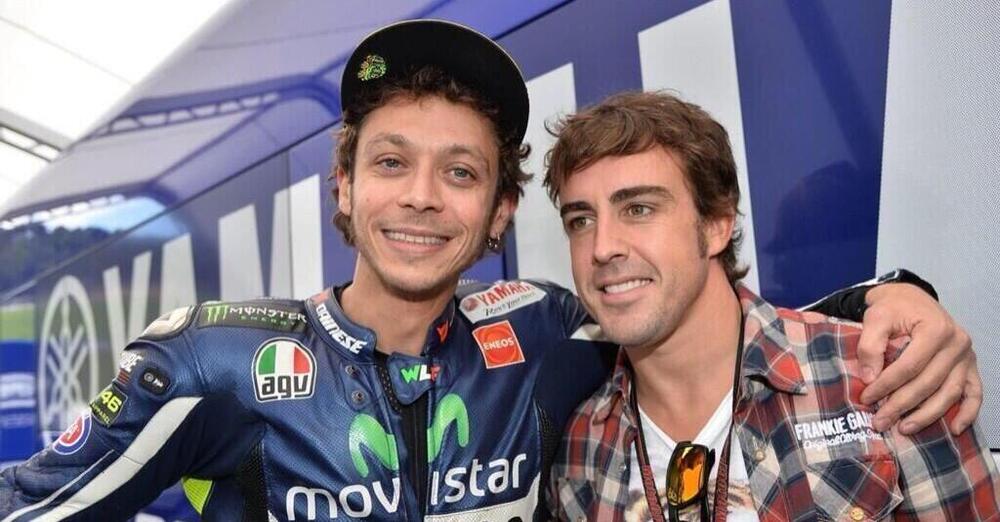 Valentino Rossi e Fernando Alonso uniti dalla ex e dalle critiche pesanti