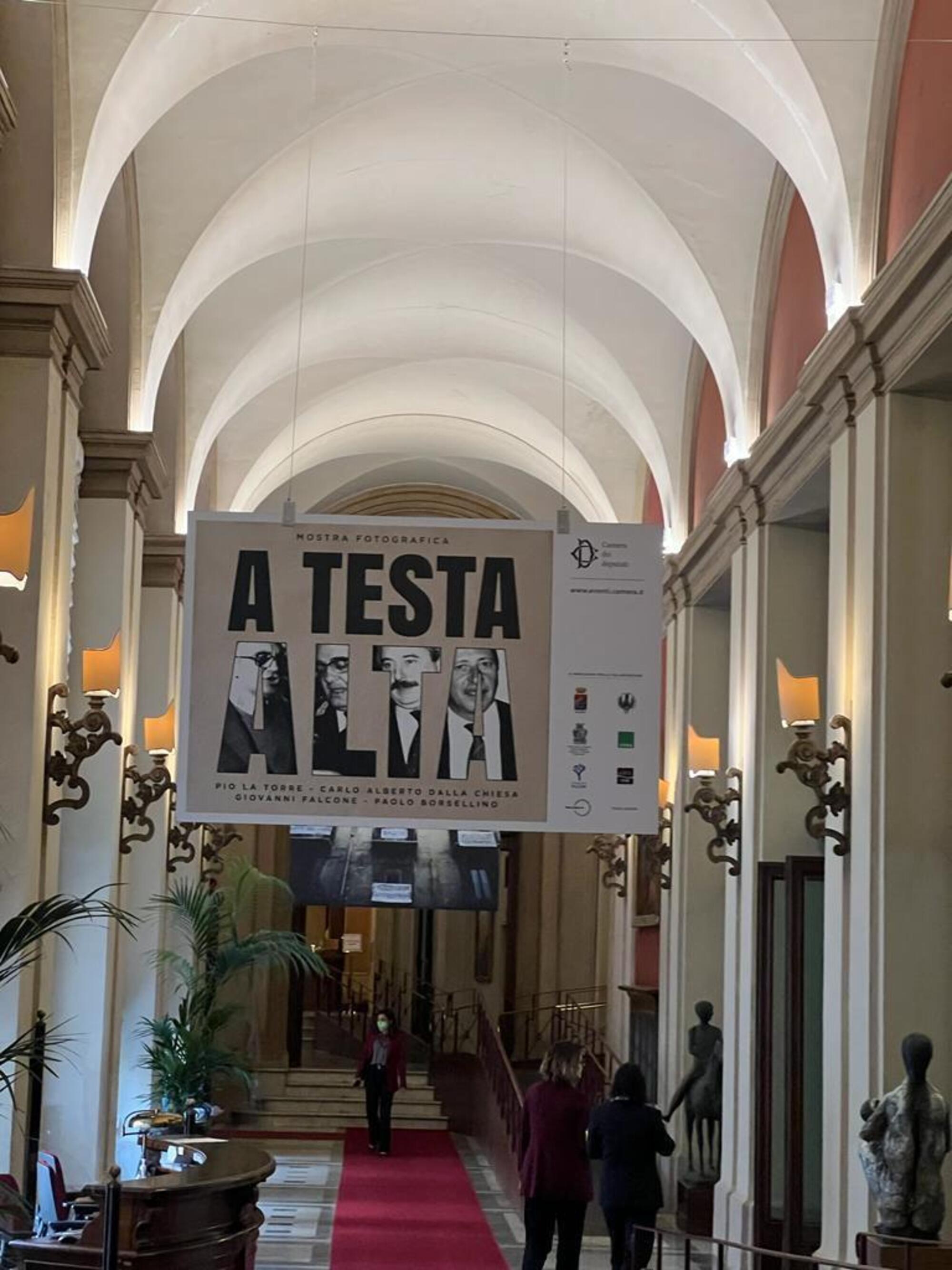 &quot;A testa alta&quot; mostra Montecitorio Falcone Borsellino stragi