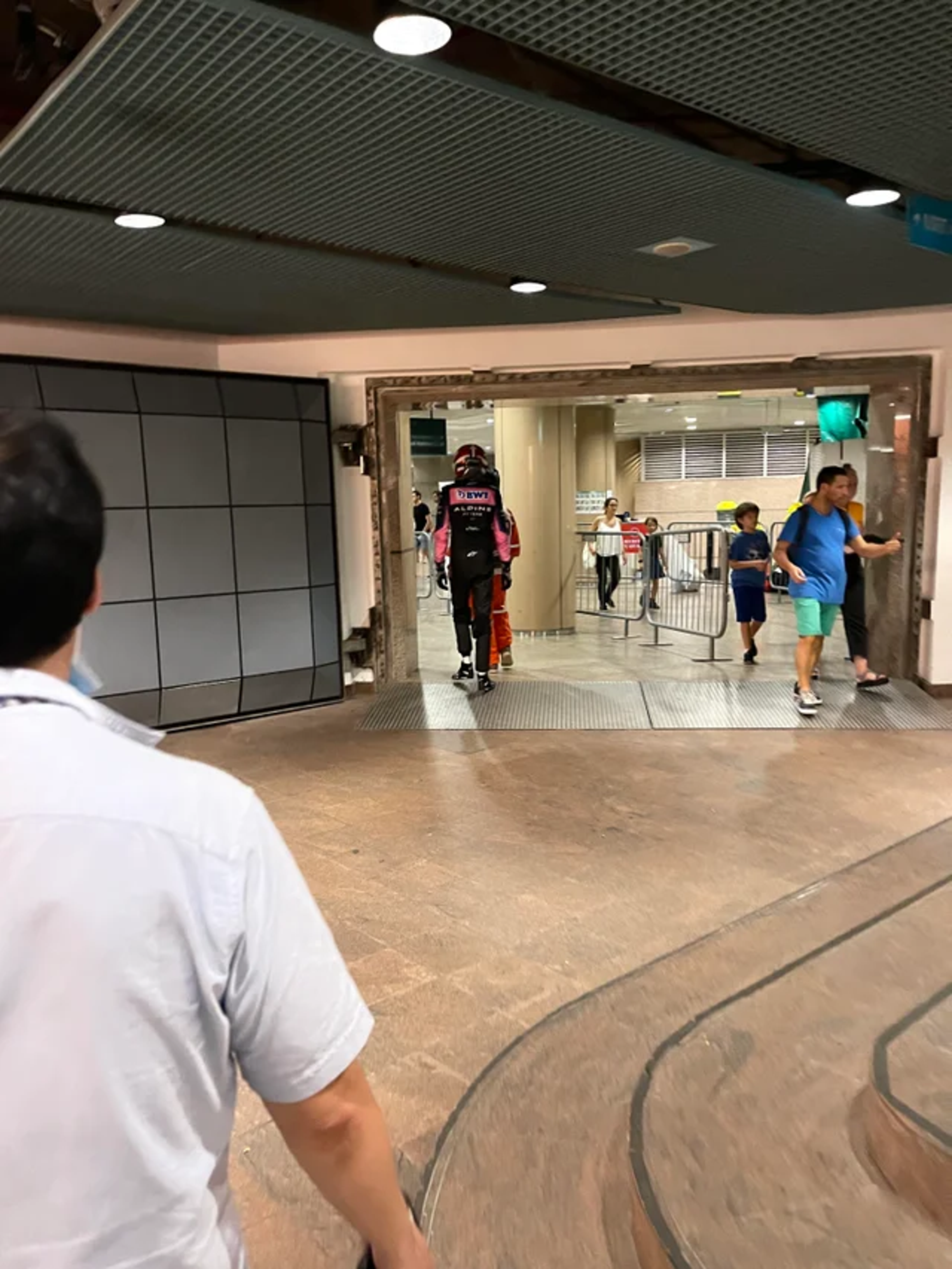 Esteban Ocon a Singapore