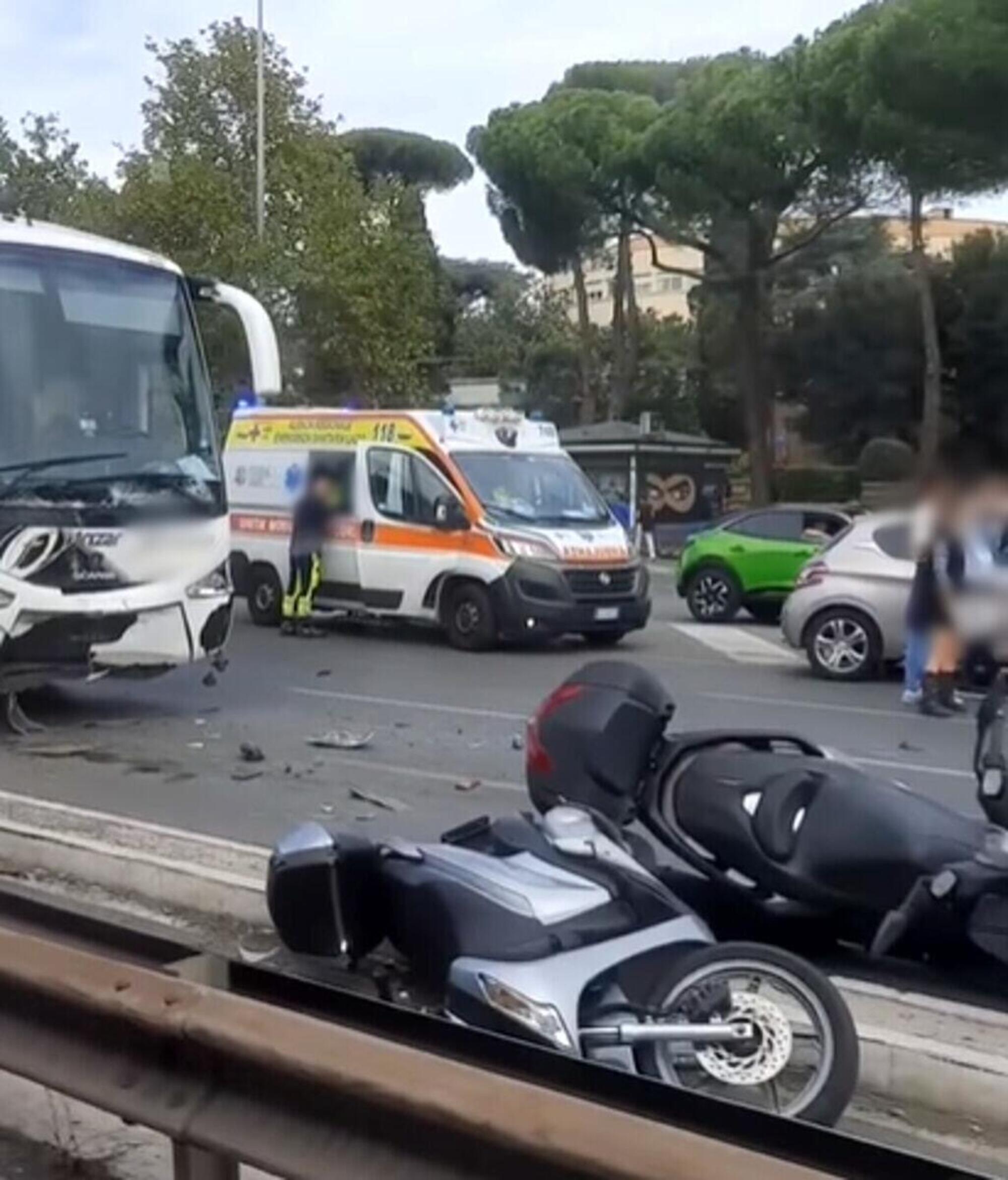 Le auto coinvolte nell&#039;incidente