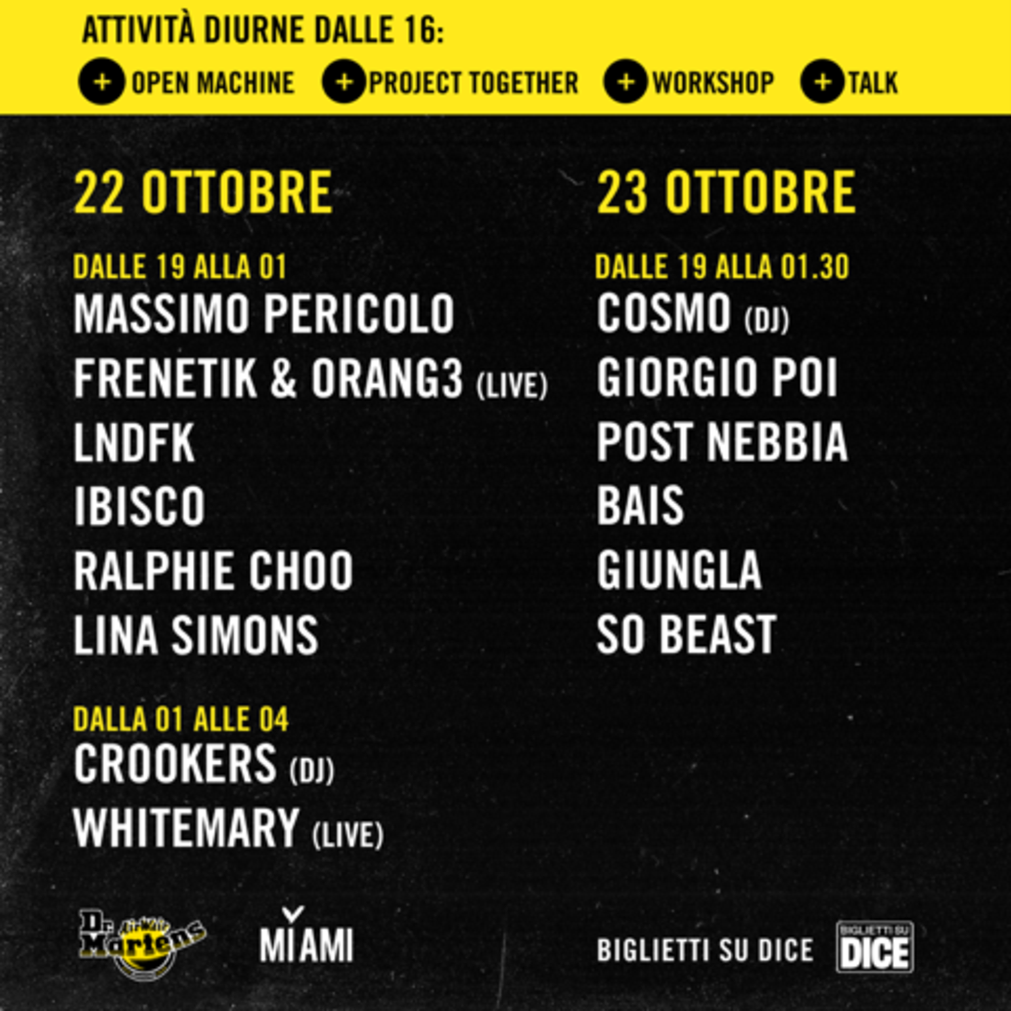 Il programma del festival