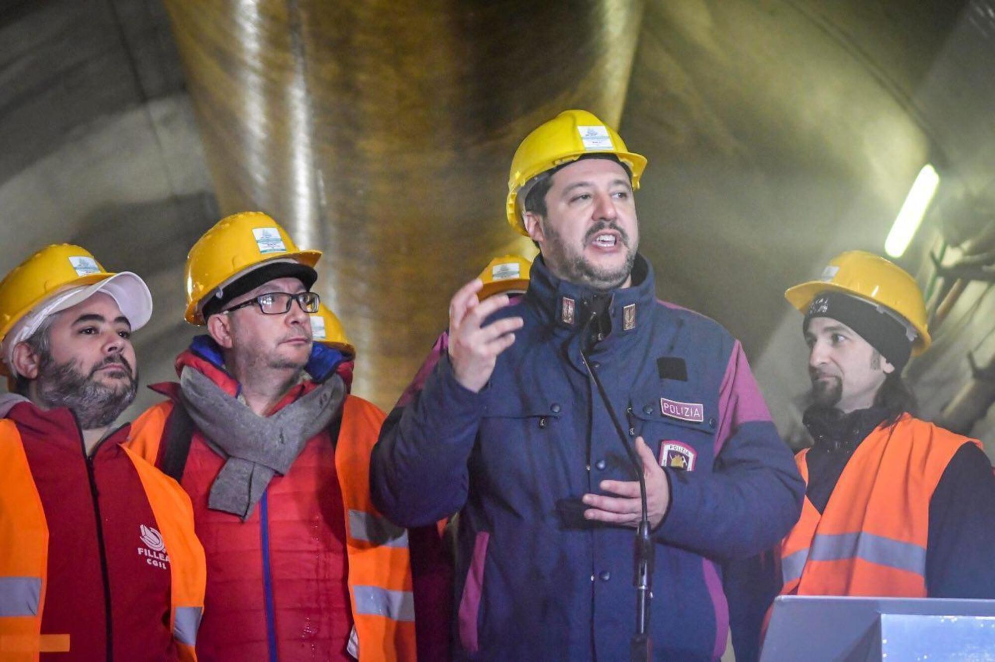 20221018 114449580 1384Matteo Salvini a Chiomonte (TO), in una cantiere della Tav