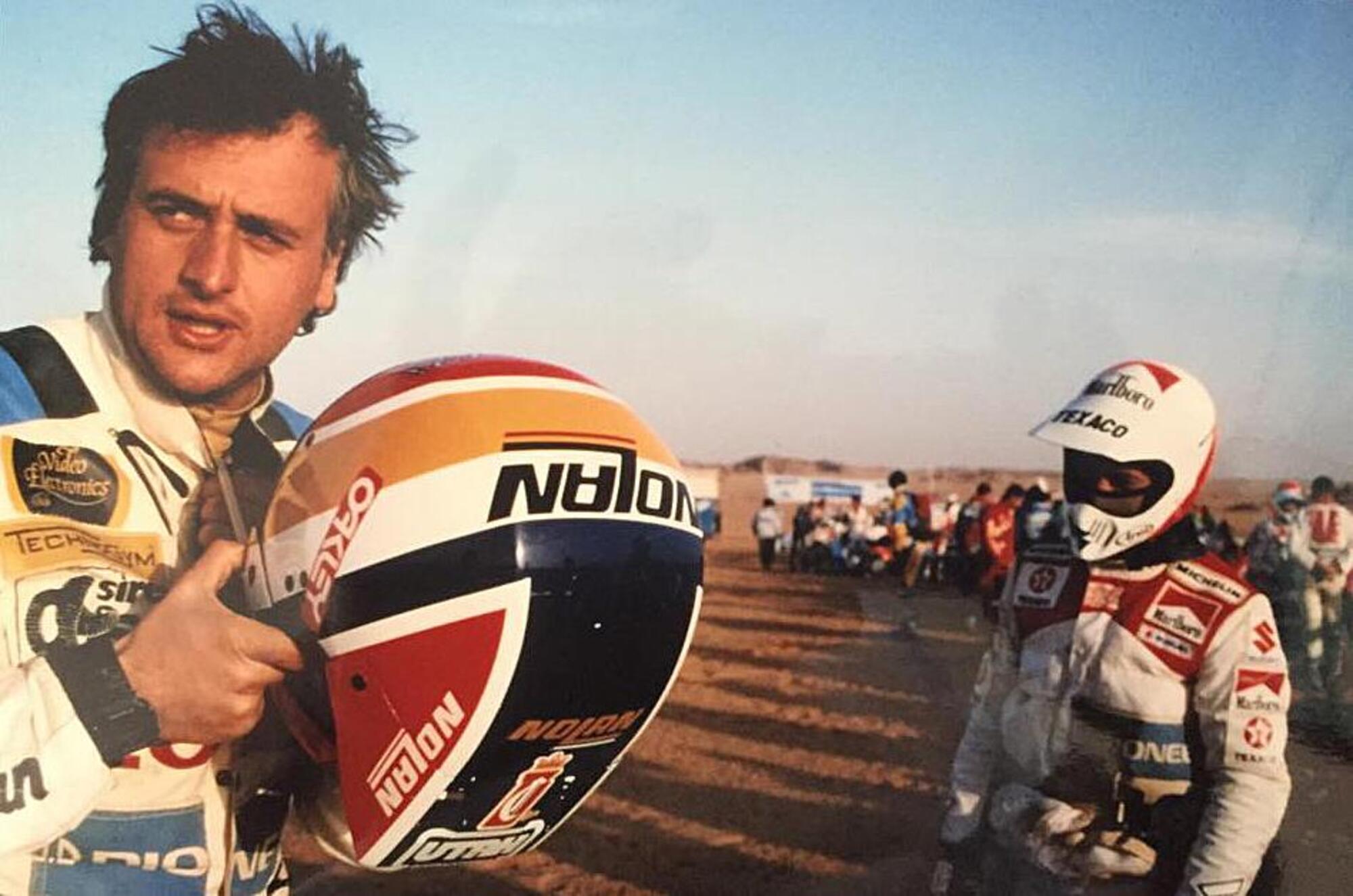 Claudio Terruzzi durante la Parigi-Dakar